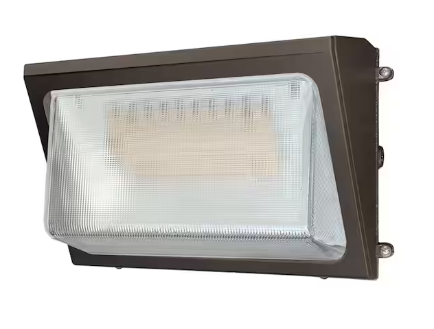 WP 250-Watt Equivalent Integrated LED Bronze Dimmable Wall Pack Light, 4000K