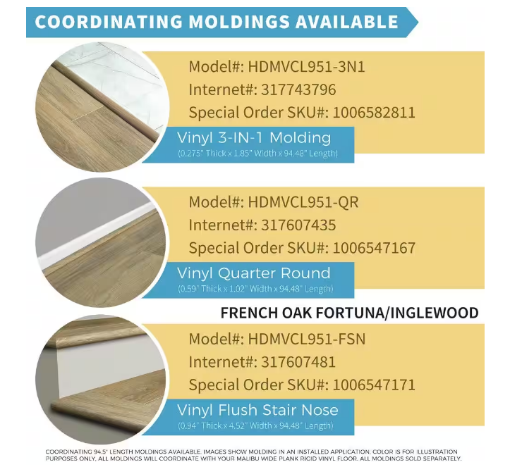 French Oak Fortuna 20 MIL 7.2 in. x 60 in. Click Lock Waterproof Luxury Vinyl Plank Flooring (23.9 sq. ft./case)