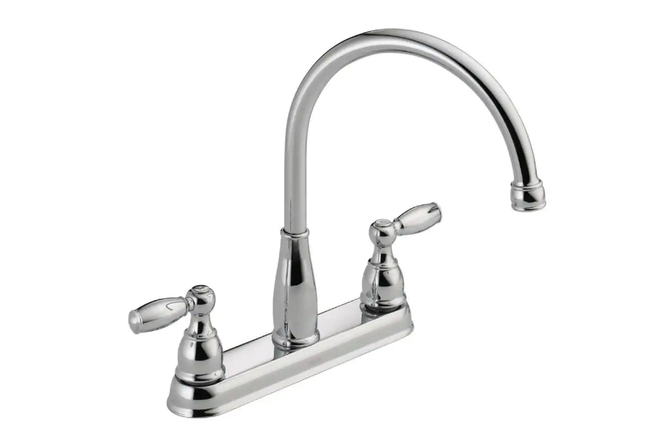 Foundations 2-Handle Standard Kitchen Faucet in Chrome