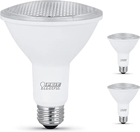 Feit Electric LED PAR30 Long Neck Medium E26 Base Light Bulb - 75W Equivalent - 10 Year Life - 750 Lumen - 3000K Warm White - Non-Dimmable | 3-Pack