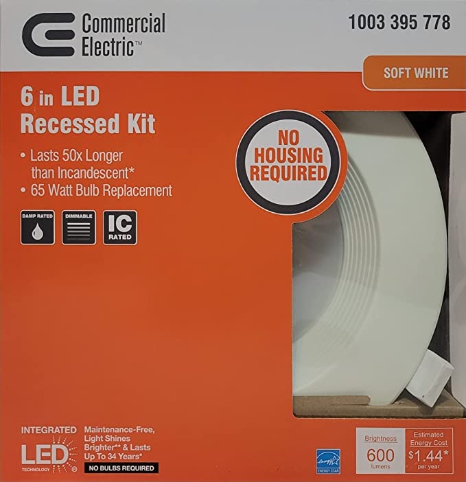 6 in LED Recessed Kit