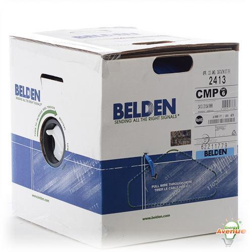 Belden Wire & Cable Co. - 1000FT - 2413 D15A1000 - Blue Multi-Conductor Enhanced Category 6 Nonbonded 4-Pair Cable