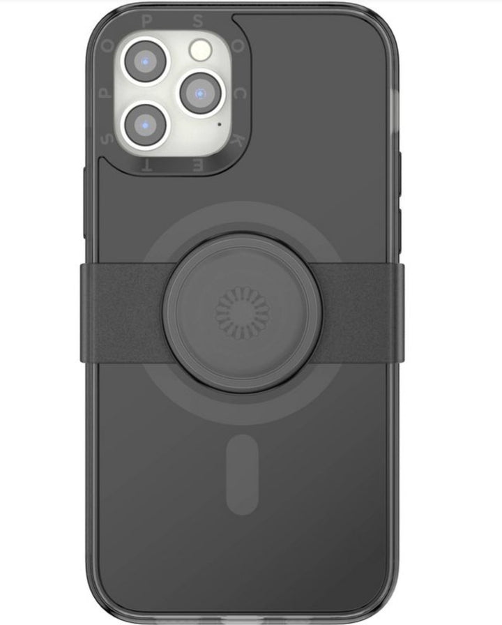PopSockets PopCase Apple iPhone 12/iPhone 12 Pro PopGrip Slide Case with MagSafe - Black