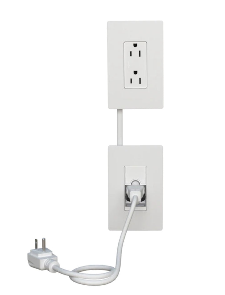 Legrand radiant Outlet Relocation Kit with 15-Amp Tamper Resistant Residential Decorator Outlet with Wall Plate, White