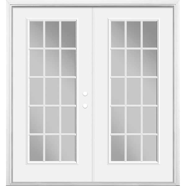 72" x 80" Masonite French door with Grids