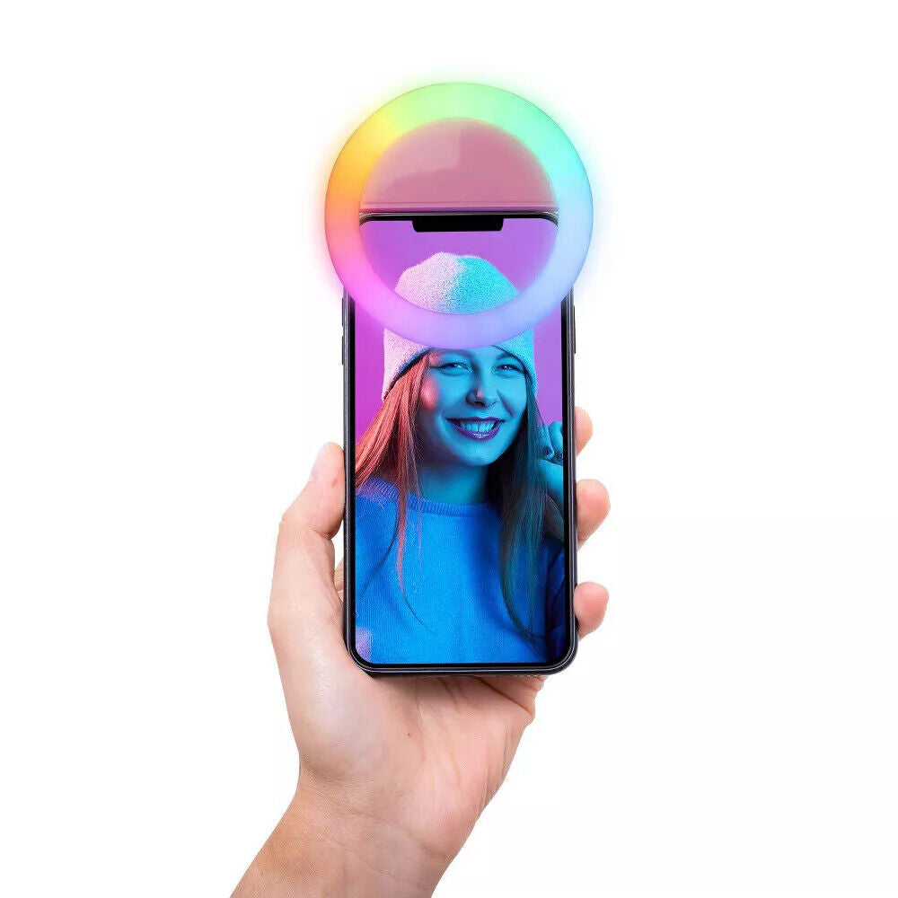 Retrak Rainbow Selfie Light Clip -18 color modes